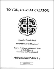 To You, O Great Creator SATB choral sheet music cover Thumbnail